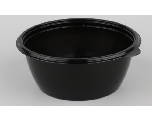 Контейнер К-144-375мл круглый D-144 H-47 черный (уп50/кор300) купить в Челябинске в Упакофф