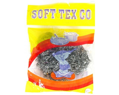 Губка металлическая на блистере SOFT TEX 12 купить в Челябинске в Упакофф