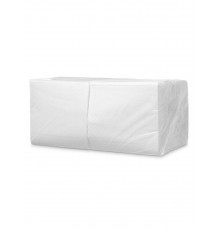 Салфетки бумажные 24*24см 400шт белые (уп 15)