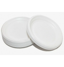 Тарелка пластиковая 220мм Чайковский белая 50/2100