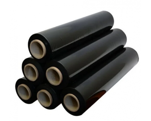 Стрейч пленка 500мм 300м 23мкм 2,0кг ЧЕРНАЯ (2 сорт)