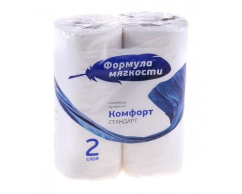 Полотенце бумажное Формула мягкости 2 сл (уп 2шт) (16уп) купить в Челябинске в Упакофф