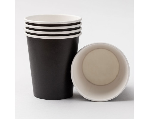 Стакан бумажный 350мл D90 280гр/м2 черный (уп1000шт) купить в Челябинске в Упакофф