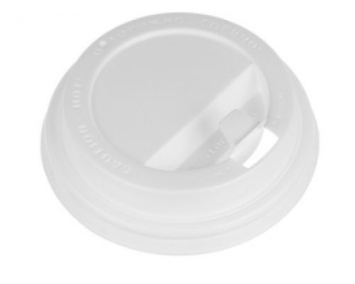 Крышка для стакана бум белая TLS-80 с закр питейником 100/1000 купить в Челябинске в Упакофф