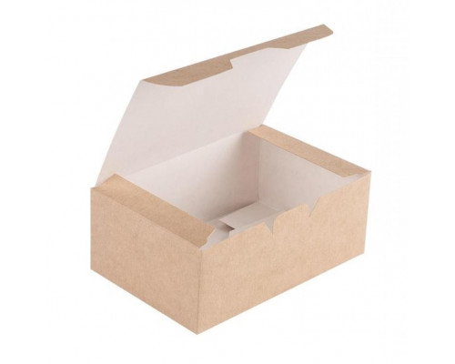 Коробка ECO FAST FOOD BOX L 150*91*70мм (уп25/кор500) крафт купить в Челябинске в Упакофф