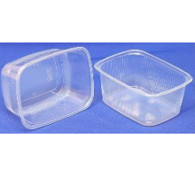 Контейнер У-Ю прям 200мл ДНО+КРЫШКА 108*82*40 (100/1000)