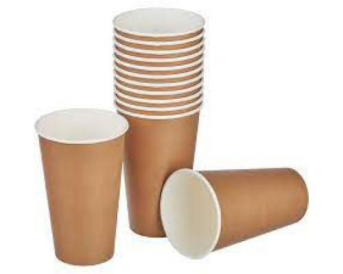 Стакан бумажный 450мл D90 крафт купить в Челябинске в Упакофф