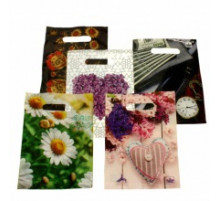 Пакет с вырубной ручкой 40*47 45мкм В АССОРТИМЕНТЕ (50/500) НеоПак