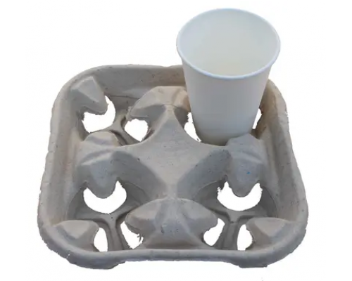 Держатель для 4-х стаканов серый (уп 130) купить в Челябинске в Упакофф