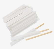 Размешиватель деревянный 14см в индивидуальной упаковке (уп 200)