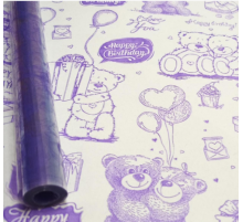 Пленка 70см*10м 40мкм Мишки цвет в ассортименте