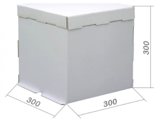 Коробка для торта 300*300*300мм белая купить в Челябинске в Упакофф