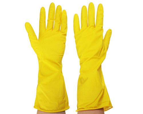 Перчатки резиновые хозяйственные XL (12шт/упак) купить в Челябинске в Упакофф