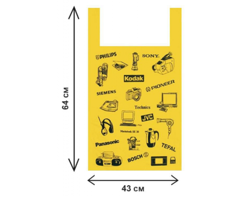 Майка ПНД 43х64 20мкм ТЕХНИКС 100шт (уп 1500) ХимПэк купить в Челябинске в Упакофф