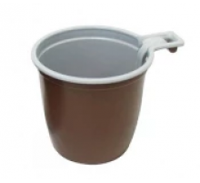 Чашка кофе 200мл коричневая D-6,5см У-Ю 50шт/1500