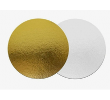 Подложка для торта 3,5 d200мм зол/белый