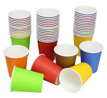 Стакан бумажный 450мл D90 бирюзовый