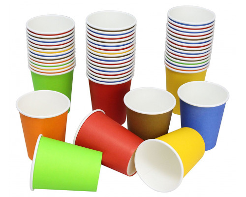 Стакан бумажный 450мл D90 бирюзовый купить в Челябинске в Упакофф