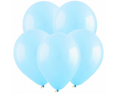 Шар латексный 12"/30см пастель светло-голубые ВЕСЕЛУХА (уп 100шт) купить в Челябинске в Упакофф