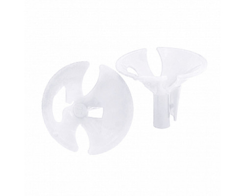 Зажим для шарика универсальный белый (уп100) купить в Челябинске в Упакофф