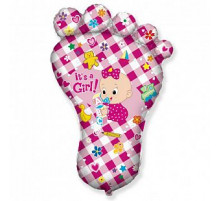 Шар фольгированный 38"/97*66см Ножка девочки 