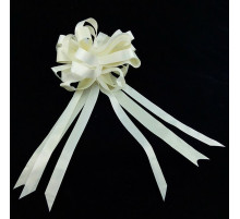 Бант-шар 7см/d-24,5см Комбо белый с молочным (уп 5шт) ВЕСЕЛУХА