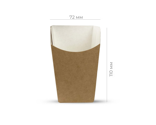 ECO Snack Cup M 53*110*72мм для ФРИ купить в Челябинске в Упакофф