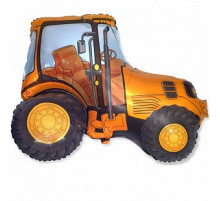 Шар фольгированный 37"/74*94см Трактор оранжевый