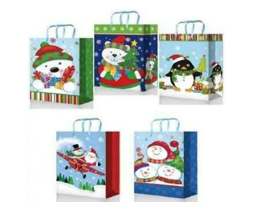 Пакет НГ 11*14*6 ламинир Микс (10/30)  купить в Челябинске в Упакофф