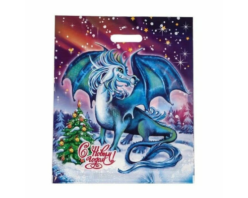 Пакет с вырубной ручкой 40*46 45мкм НГ В АССОРТИМЕНТЕ (50/500) купить в Челябинске в Упакофф