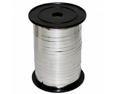 Лента декоративная 0,5см 250м Серебро металл ГИДРОПЛАСТ купить в Челябинске в Упакофф
