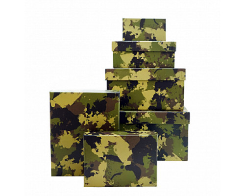 Коробка подарочная 15*11*5 Камуфляж Милитари Браво купить в Челябинске в Упакофф