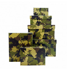 Коробка подарочная 12*6,5*4 Камуфляж Милитари Браво