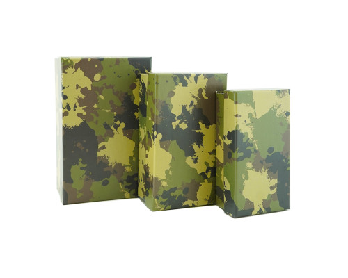 Коробка подарочная 13,5*8*5 Камуфляж Милитари Браво купить в Челябинске в Упакофф