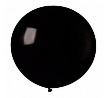 Шар латексный 30"/75см пастель черный GEMAR (уп 10шт)