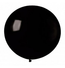 Шар латексный 30"/75см пастель черный GEMAR (уп 10шт)