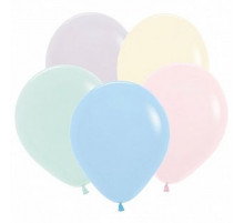 Шар латексный 12"/30см Макаронс ассорти ВЕСЕЛУХА (уп 100шт)