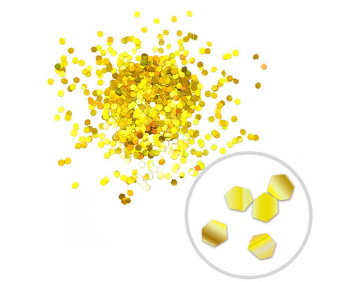 Глиттер Блестки Микс лазерный золотой 2,5мм,1мм в граммах (1гр)  ВЕСЕЛУХА купить в Челябинске в Упакофф