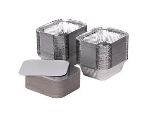 Контейнер алюминиевый с крышкой 218x156 h38 880мл купить в Челябинске в Упакофф