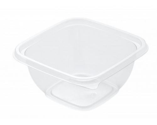 Контейнер PET с крышк 126х126х60 500мл черный купить в Челябинске в Упакофф