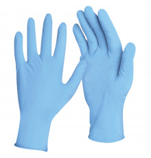 Перчатки нитриловые неопудренные голубой XL (уп 100шт)