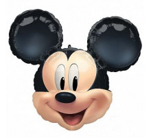 Шар фольгированный 25"/63*55см Голова Микки Маус навсегда ANAGRAM