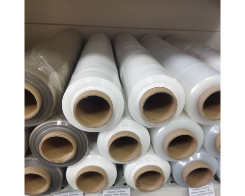 Стрейч пленка 500мм 20мкм 2,2кг нетто БЕЛЫЙ (высший сорт)