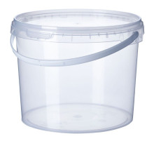 Ведро пищевое 5,7л с крышкой прозр d-230