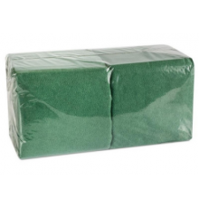 Салфетки бумажные 24*24см 400шт зеленые