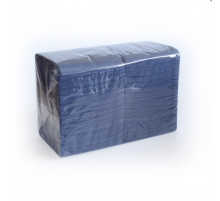 Салфетки бумажные 24*24см 400шт синие