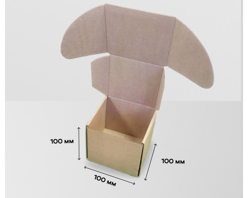 Коробка картонная самосборная 100*100*100мм СП УФА ЧЛБ НСК