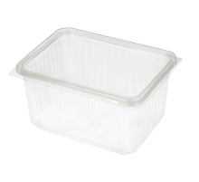 Контейнер прям 1500мл ДНО + КРЫШКА 186*132*86 (100/1000) CLP