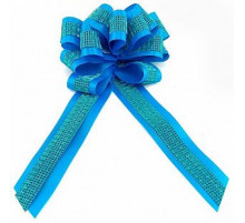 Бант-шар 4,5см/d-16см Комбо голубой с глиттером (уп 10шт) ВЕСЕЛУХА