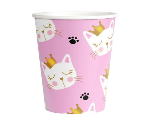 Стакан бумажный 260мл Кошка Мэри 6шт ВЕСЕЛУХА купить в Челябинске в Упакофф